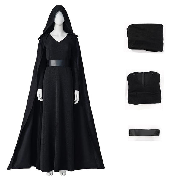 Film Star Wars Rey Cosplay Costume Women Black Suit
