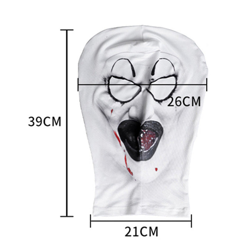 Film Terrifier Clown Cosplay Costume Christmas Elastic Printed Jumpsuit - AwwwCos