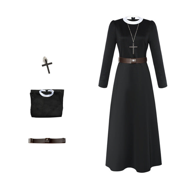 Film The Conjuring 2: The Enfield Poltergeist Nun Cosplay Costume