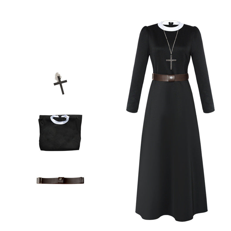 Film The Conjuring 2: The Enfield Poltergeist Nun Cosplay Costume
