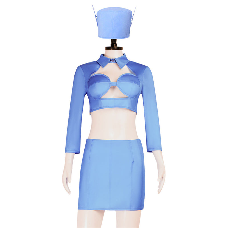 Film The Fifth Element Leeloo‌‌ Cosplay Costume Women Blue Suit - AwwwCos