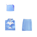 Film The Fifth Element Leeloo‌‌ Cosplay Costume Women Blue Suit - AwwwCos