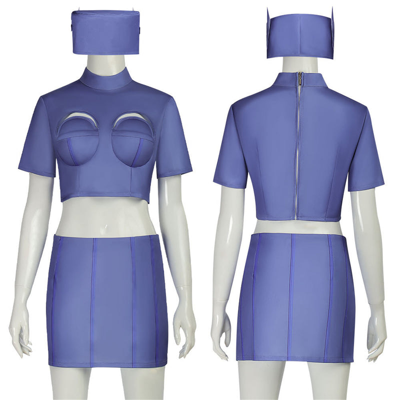 Film The Fifth Element Leeloo‌‌ Cosplay Costume Women Purple Suit - AwwwCos