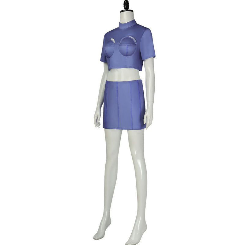 Film The Fifth Element Leeloo‌‌ Cosplay Costume Women Purple Suit - AwwwCos