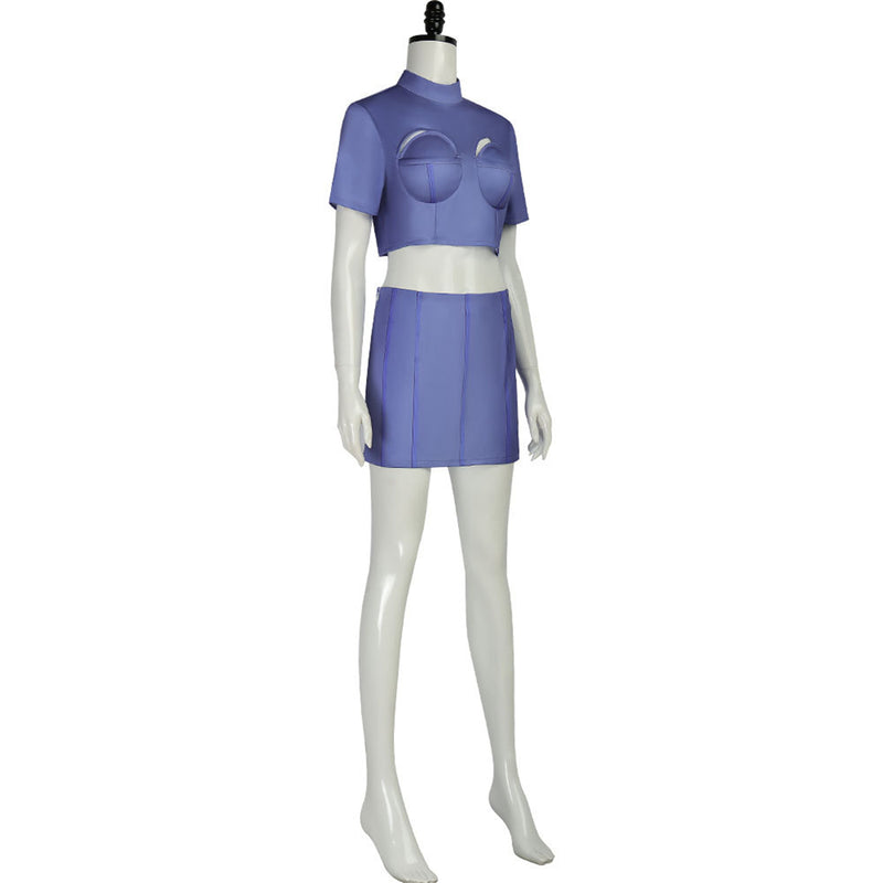 Film The Fifth Element Leeloo‌‌ Cosplay Costume Women Purple Suit - AwwwCos
