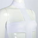 Film The Fifth Element Leeloo‌‌ Cosplay White Bandage Costume - AwwwCos