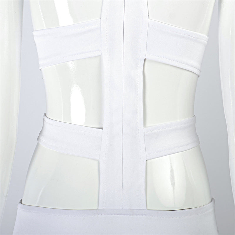 Film The Fifth Element Leeloo‌‌ Cosplay White Bandage Costume - AwwwCos