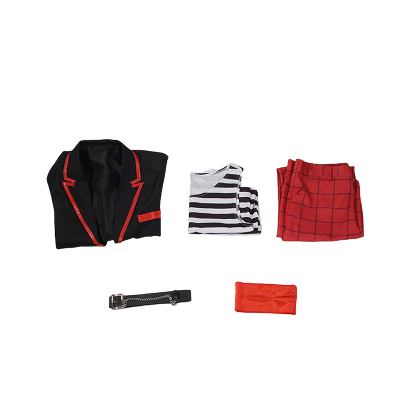 Film The Mask La mascara Jim Carry Cosplay Costume Uniform