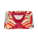 Film Wanda Vision Scarlet Witch Cosplay Costume Colorful Striped Dress