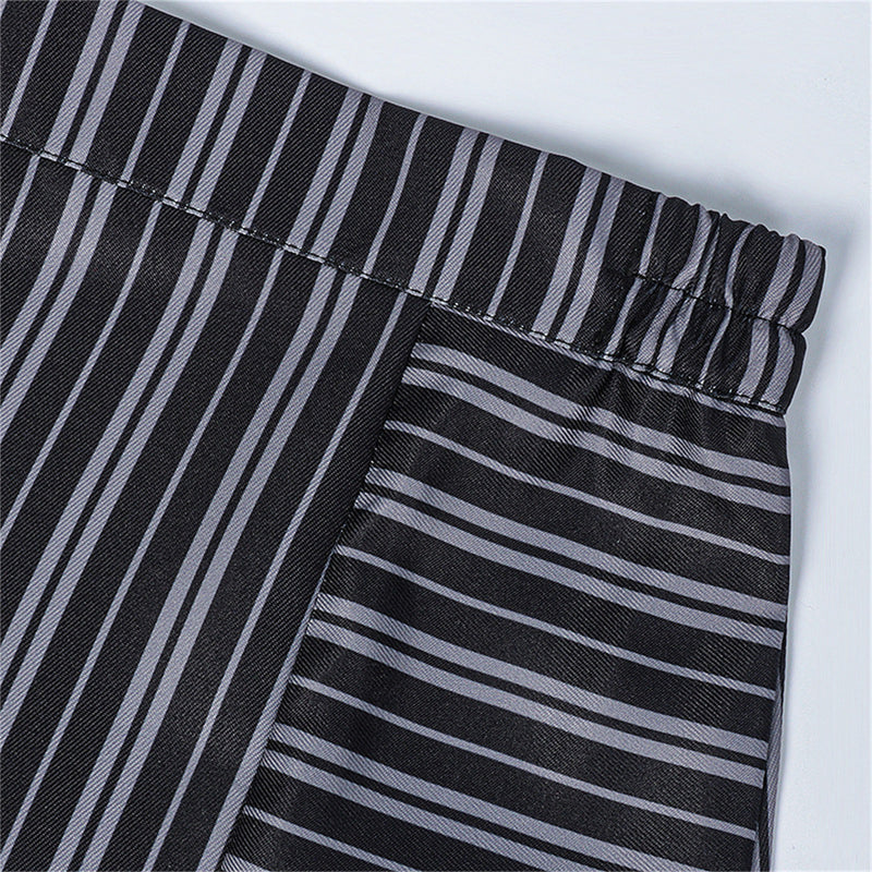Film Wicked Elphaba Cosplay Costume Black White Striped Uniform Skirt