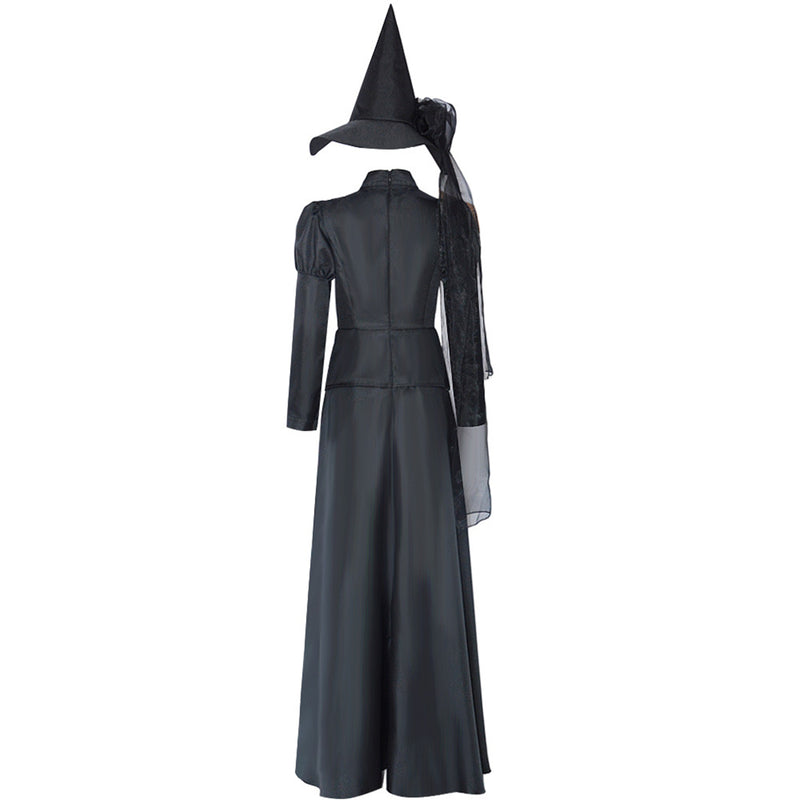 Film Wicked Elphaba Cosplay Costume Party Glossy Dress Hat