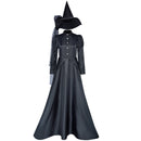 Film Wicked Elphaba Cosplay Costume Party Glossy Dress Hat