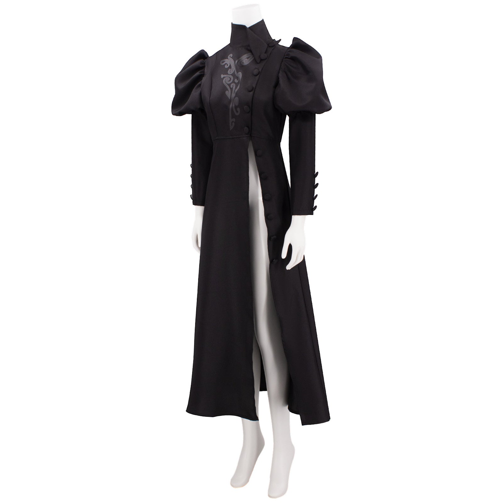 Movie Wicked Elphaba Cosplay Costume Girl Puff Sleeve Dress