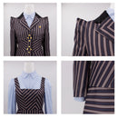 Film Wicked Elphaba Cosplay Costume Striped Uniform Coat Dress Shirt - AwwwCos