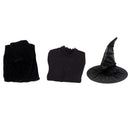 Film Wicked Elphaba Cosplay Costume Witch Dress Cloak Hat - AwwwCos