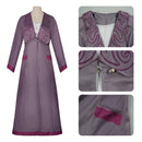Film Wicked Elphaba Cosplay Costume Women Purple Trench White Dress - AwwwCos