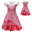Film Wicked Glinda Cosplay Children Flying Sleeve Dress Costume
