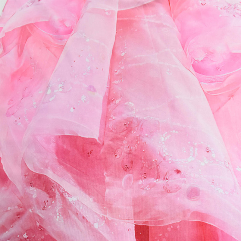 Film Wicked Glinda Cosplay Children Flying Sleeve Dress Costume