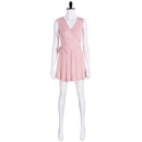 Film Wicked Glinda Cosplay Costume Pink Sleeveless Dress - AwwwCos