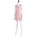 Film Wicked Glinda Cosplay Costume Pink Sleeveless Dress - AwwwCos