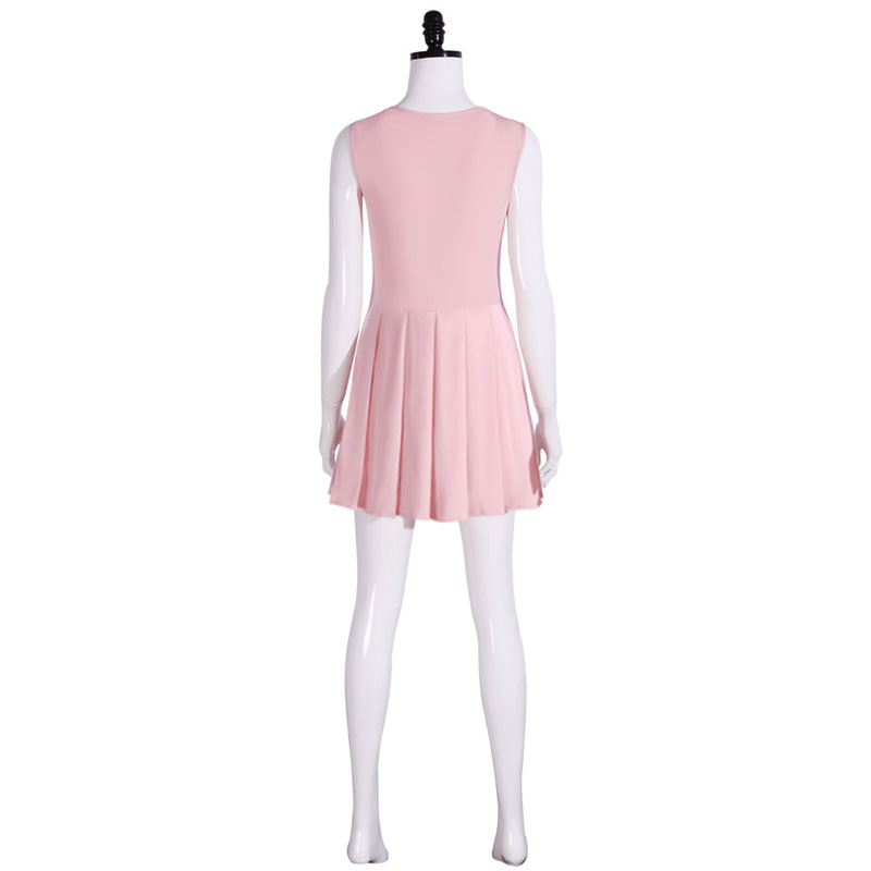 Film Wicked Glinda Cosplay Costume Pink Sleeveless Dress