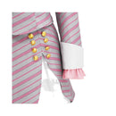 Film Wicked Glinda Cosplay Costume Pink Striped Uniform