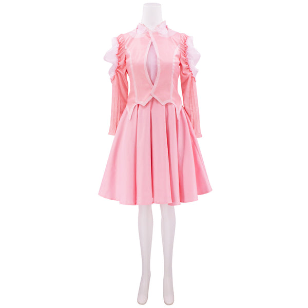 2 Kinds Wicked Glinda Cosplay Costume Pink Uniform Skirt Coat Shirt