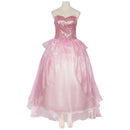 Film Wicked Glinda Cosplay Costume Sequin Corset Pink Organza Dress - AwwwCos
