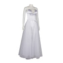 Film Wicked Glinda Cosplay Costume Sexy White Sweetheart Dress - AwwwCos