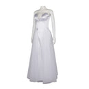 Film Wicked Glinda Cosplay Costume Sexy White Sweetheart Dress - AwwwCos