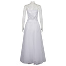 Film Wicked Glinda Cosplay Costume Sexy White Sweetheart Dress - AwwwCos