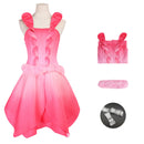 Film Wicked Glinda Cosplay Costume Women Pink Princess Fairy Pink Dress - AwwwCos