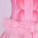 Film Wicked Glinda Cosplay Costume Women Pink Princess Fairy Pink Dress - AwwwCos
