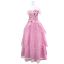 Film Wicked Glinda Cosplay Costume Women Pink Sequin Dress - AwwwCos