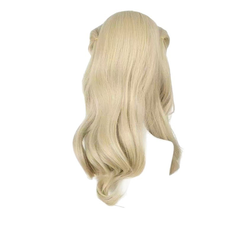 Female Film Wicked Glinda Cosplay Wig Curly Hair Flaxen Hairpieces - AwwwCos