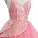 Film Wicked Glinda Glynda Cosplay Costume Pink Sequin Ruffles Dress - AwwwCos