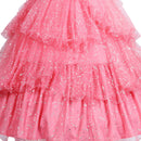 Film Wicked Glinda Glynda Cosplay Costume Pink Sequin Ruffles Dress - AwwwCos