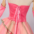 Film Wicked Glinda Glynda Cosplay Costume Pink Vest Ball Puff Skirt Gloves - AwwwCos