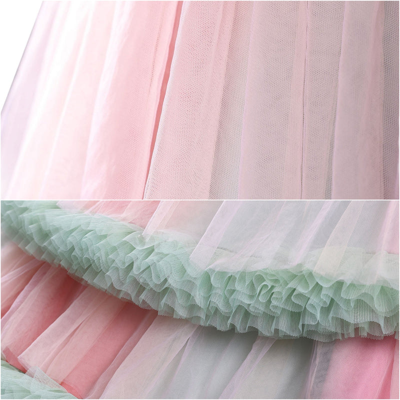 Film Wicked Glinda Glynda Cosplay Costume Spaghetti Strap Ball Gown Crinoline - AwwwCos