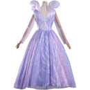 Film Wicked Glinda Glynda Cosplay Costume Stand Collar Purple Dress Crinoline - AwwwCos