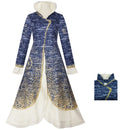 Film Wicked Madame Morrible Cosplay Costume Gradient Blue Dress - AwwwCos