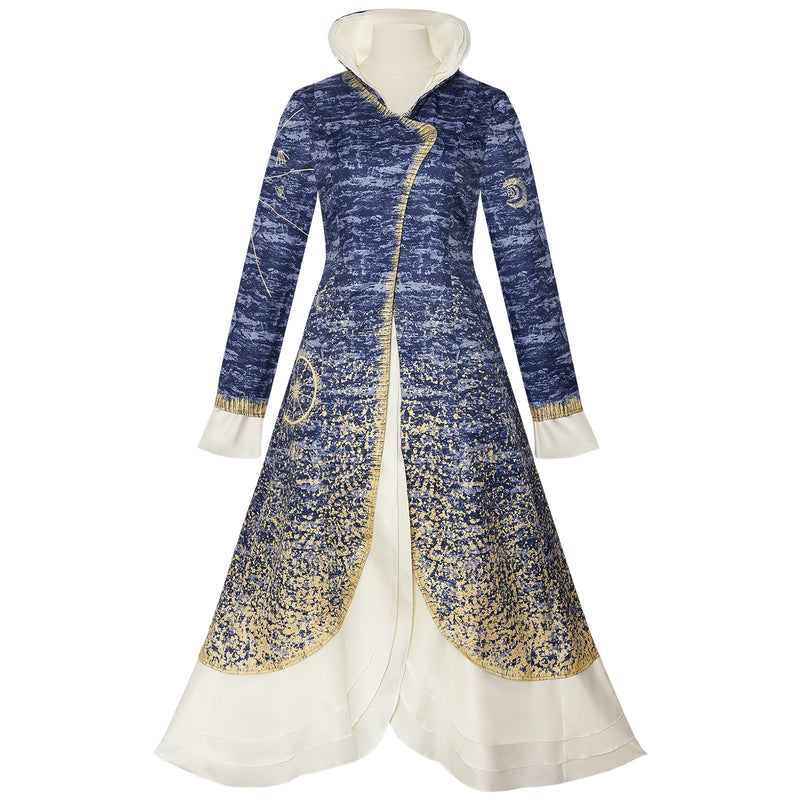 Film Wicked Madame Morrible Cosplay Costume Gradient Blue Dress
