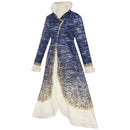 Film Wicked Madame Morrible Cosplay Costume Gradient Blue Dress - AwwwCos