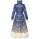 Film Wicked Madame Morrible Cosplay Costume Gradient Blue Dress - AwwwCos