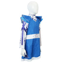 Film Zombie Cosplay Costume Cap Sleeve Blue Kid Dress - AwwwCos