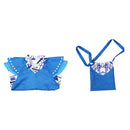 Film Zombie Cosplay Costume Cap Sleeve Blue Kid Dress - AwwwCos