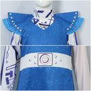 Film Zombie Cosplay Costume Cap Sleeve Blue Kid Dress - AwwwCos