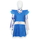 Film Zombie Cosplay Costume Cap Sleeve Blue Kid Dress - AwwwCos