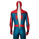 Film Far From Home Spider-Man Peter·Parker Men Red Plaid Blue Jumpsuit
