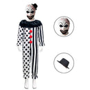 Film Terrifier It Clown Cosplay Costume Kid Wave Point Striped Jumpsuit